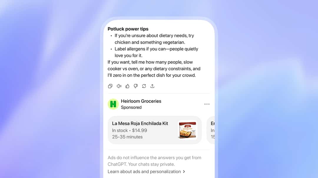 OpenAI begins testing ads in ChatGPT, turning "Go" into the budget tier while Plus stays ad-free