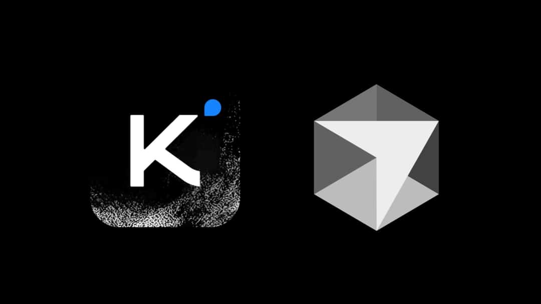 kimi logo and cursor logo dark background