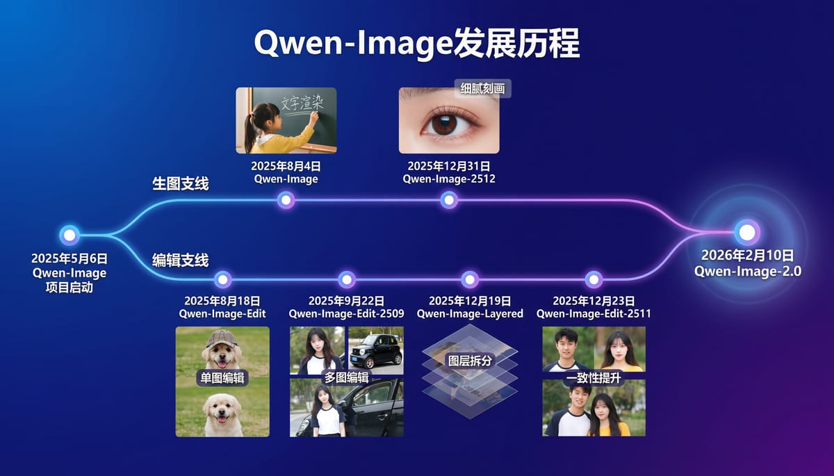 the evolution of Qwen-Image