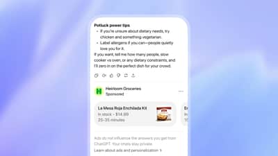 OpenAI begins testing ads in ChatGPT, turning "Go" into the budget tier while Plus stays ad-free